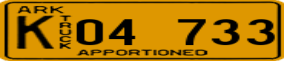 Trailer License Plate